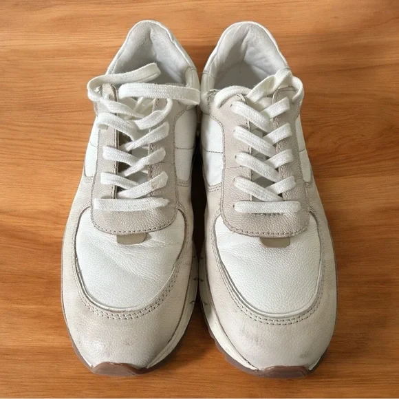 Women’s Madewell Kickoff Trainer Sneaker Cream Women’s Size 9 Men Size 7.5 - Picture 4 of 8